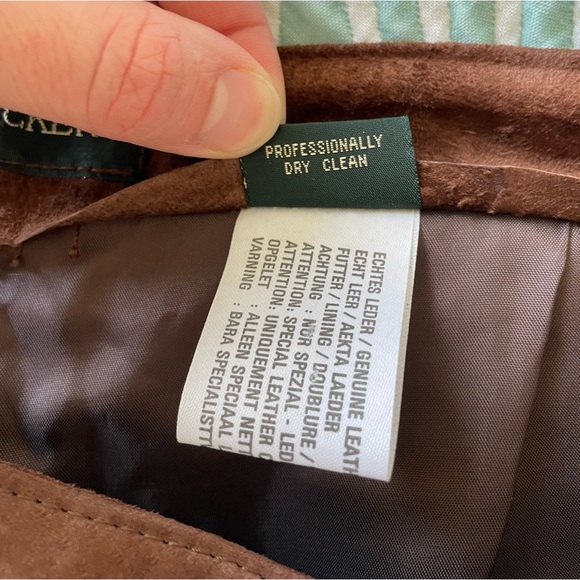 Size 10 Bushwhacker Vintage Brown Leather Straight Leg Pants - Picture 11 of 17